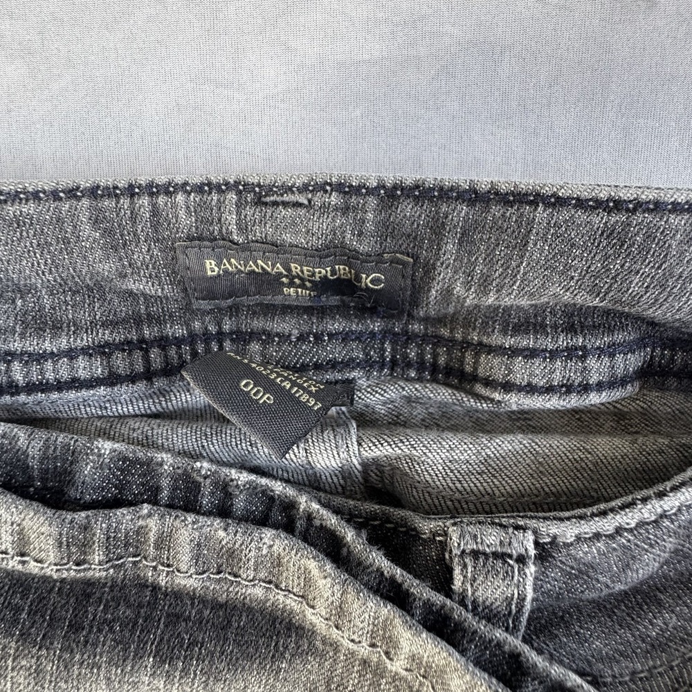 Banana Republic Womens Bootcut Jeans Black Denim Regular Fit Comfort Size 00P - Picture 15 of 16